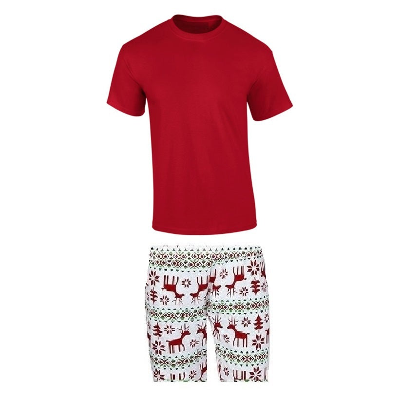 RUDOLPH (Special Edition) - Men's Two Piece White Matching Pyjama Set